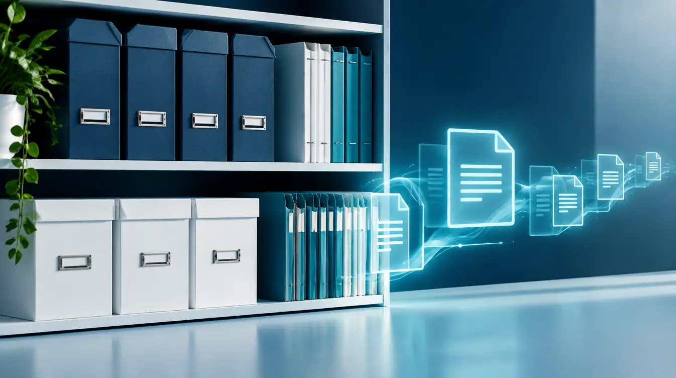 Arquivo de documentos organizado em transição para o digital